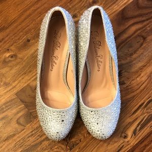 David’s Bridal Crystal Shoes